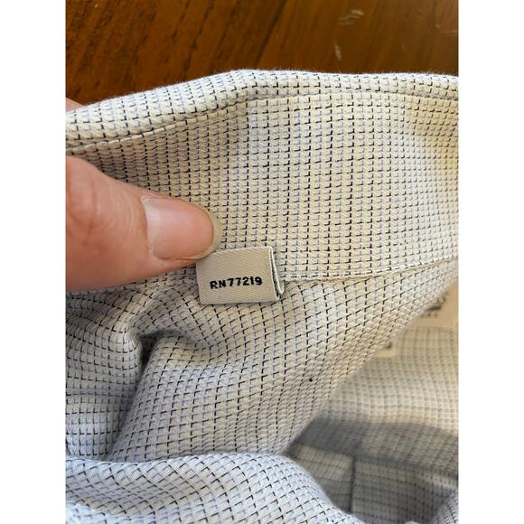 Vtg Joseph & Feiss All Cotton 16 32/33 Polo LongSleeve ButtonDownMade in Korea - Picture 5 of 9
